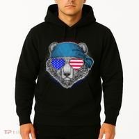 American Biker Bear Hoodie thumb 2
