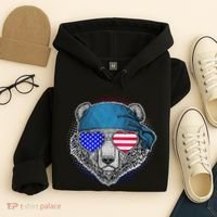 American Biker Bear Hoodie thumb 4