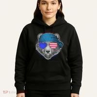 American Biker Bear Hoodie thumb 5