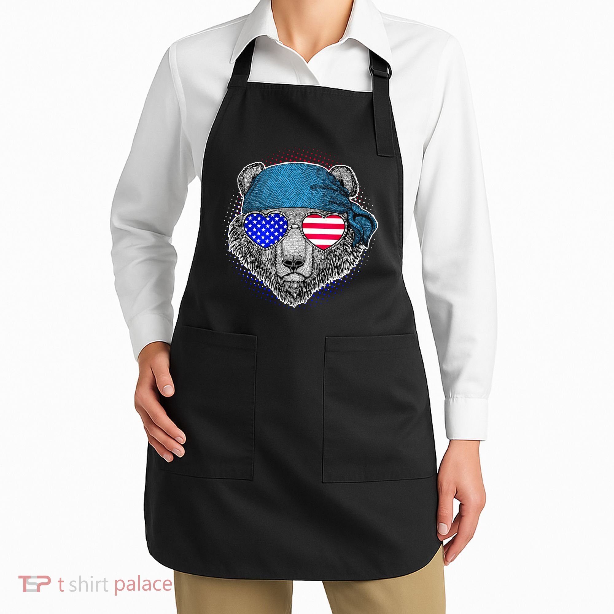 American Biker Bear Apron