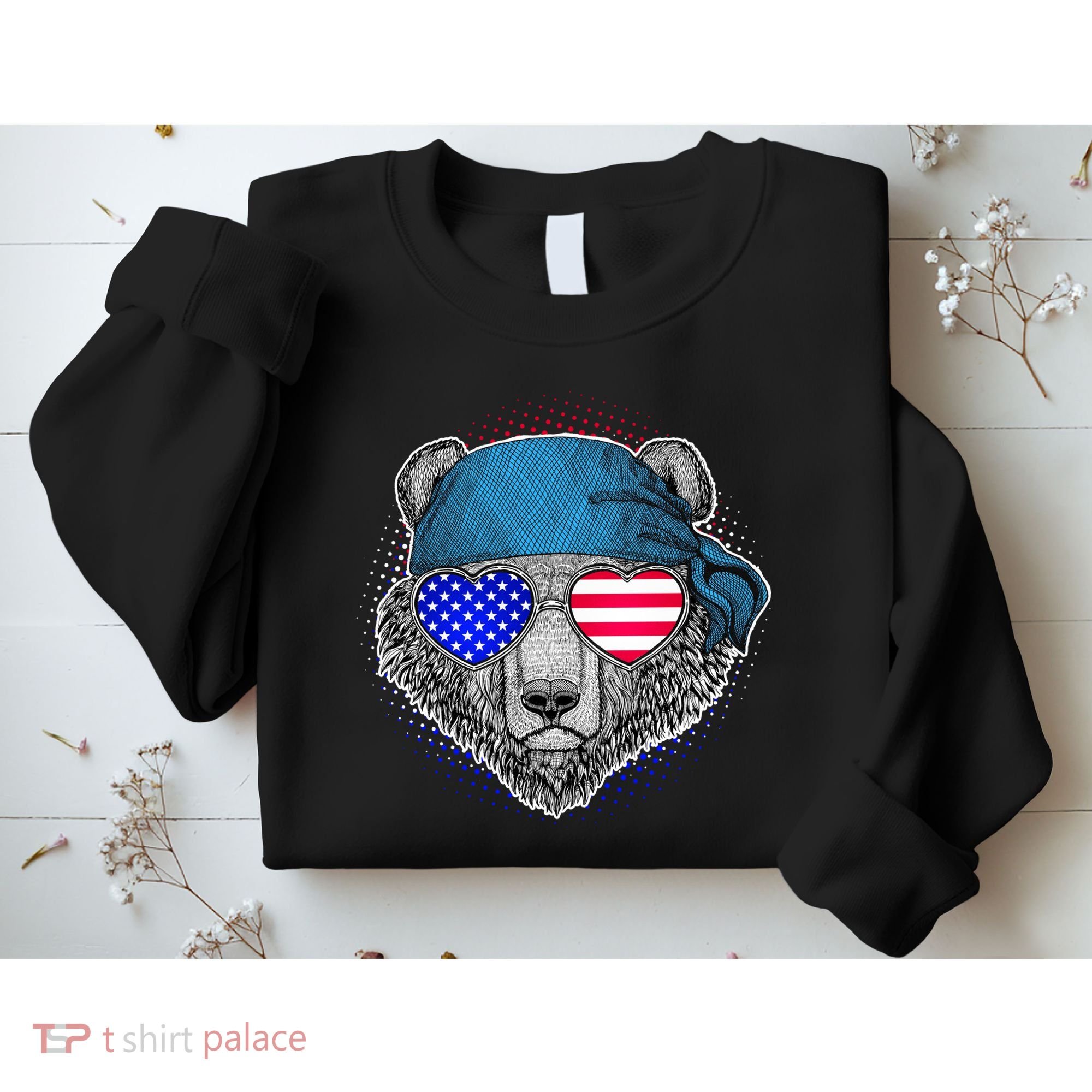 American Biker Bear Sweatshirt