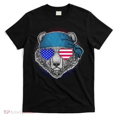 American Biker Bear T-Shirt