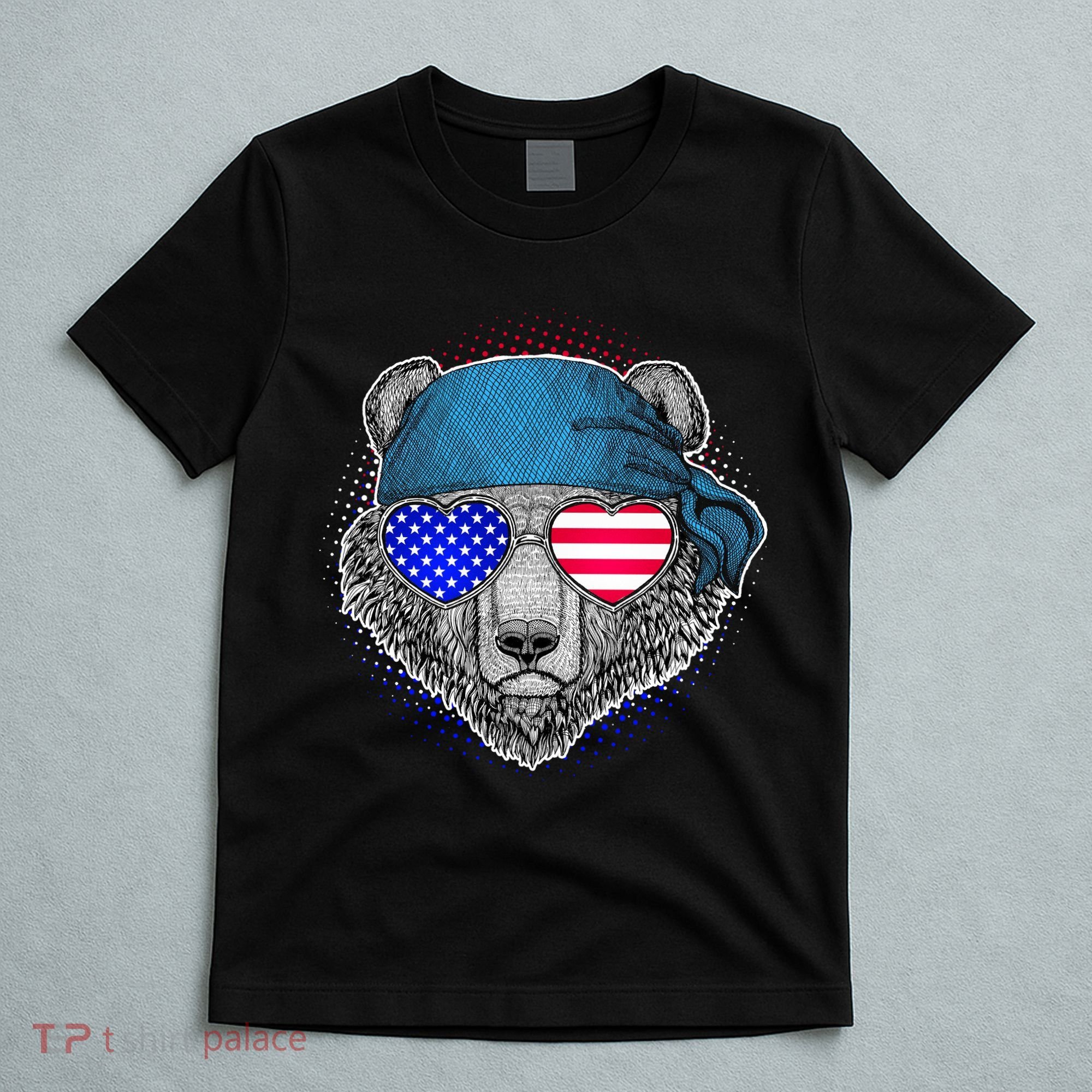 American Biker Bear T-Shirt