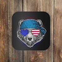 American Biker Bear Coaster thumb 0