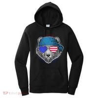 American Biker Bear Women's Hoodie thumb 0