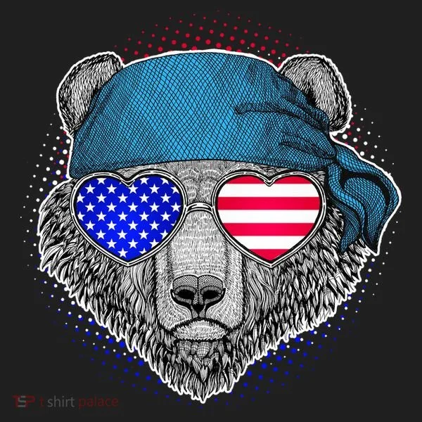 American Biker Bear Tumbler