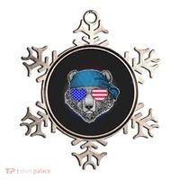 American Biker Bear Ornament thumb 0