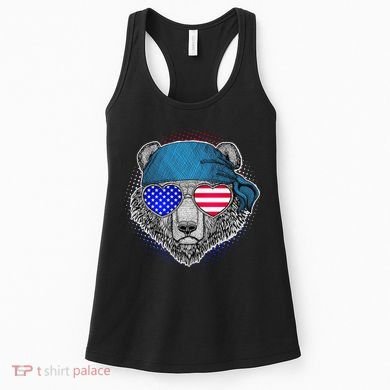 American Biker Bear Women's Tank Top