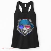 American Biker Bear Women's Tank Top thumb 0