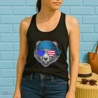 American Biker Bear Women's Tank Top thumb 2