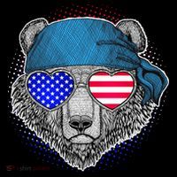 American Biker Bear Baby Bodysuit thumb 2