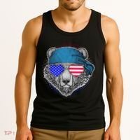 American Biker Bear Tank Top thumb 3