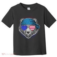 American Biker Bear Toddler T-Shirt thumb 0