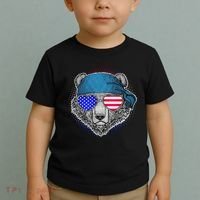 American Biker Bear Toddler T-Shirt thumb 2