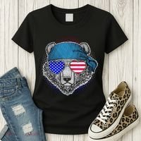 American Biker Bear Women's T-Shirt thumb 3