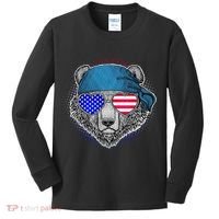American Biker Bear Kids Long Sleeve Shirt thumb 0