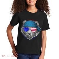 American Biker Bear Kids T-Shirt thumb 2