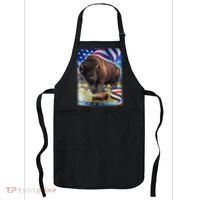 American Bison USA Flag Buffalo Apron thumb 0