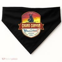 American Black Bear Grand Canyon National Park USA-Made Doggie Bandana thumb 0