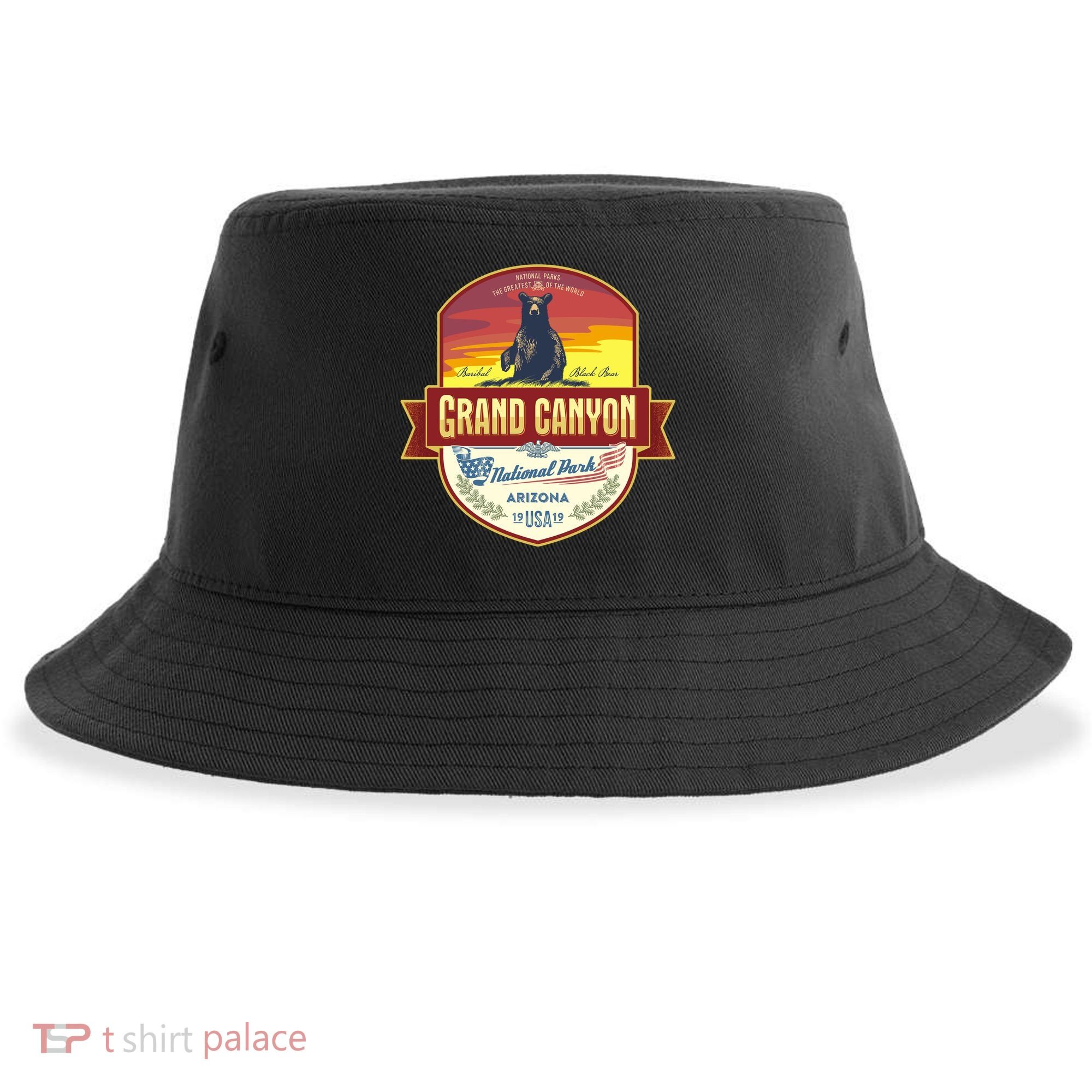 American Black Bear Grand Canyon National Park Sustainable Bucket Hat