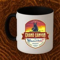 American Black Bear Grand Canyon National Park Coffee Mug thumb 2