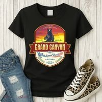 American Black Bear Grand Canyon National Park Women's T-Shirt thumb 3
