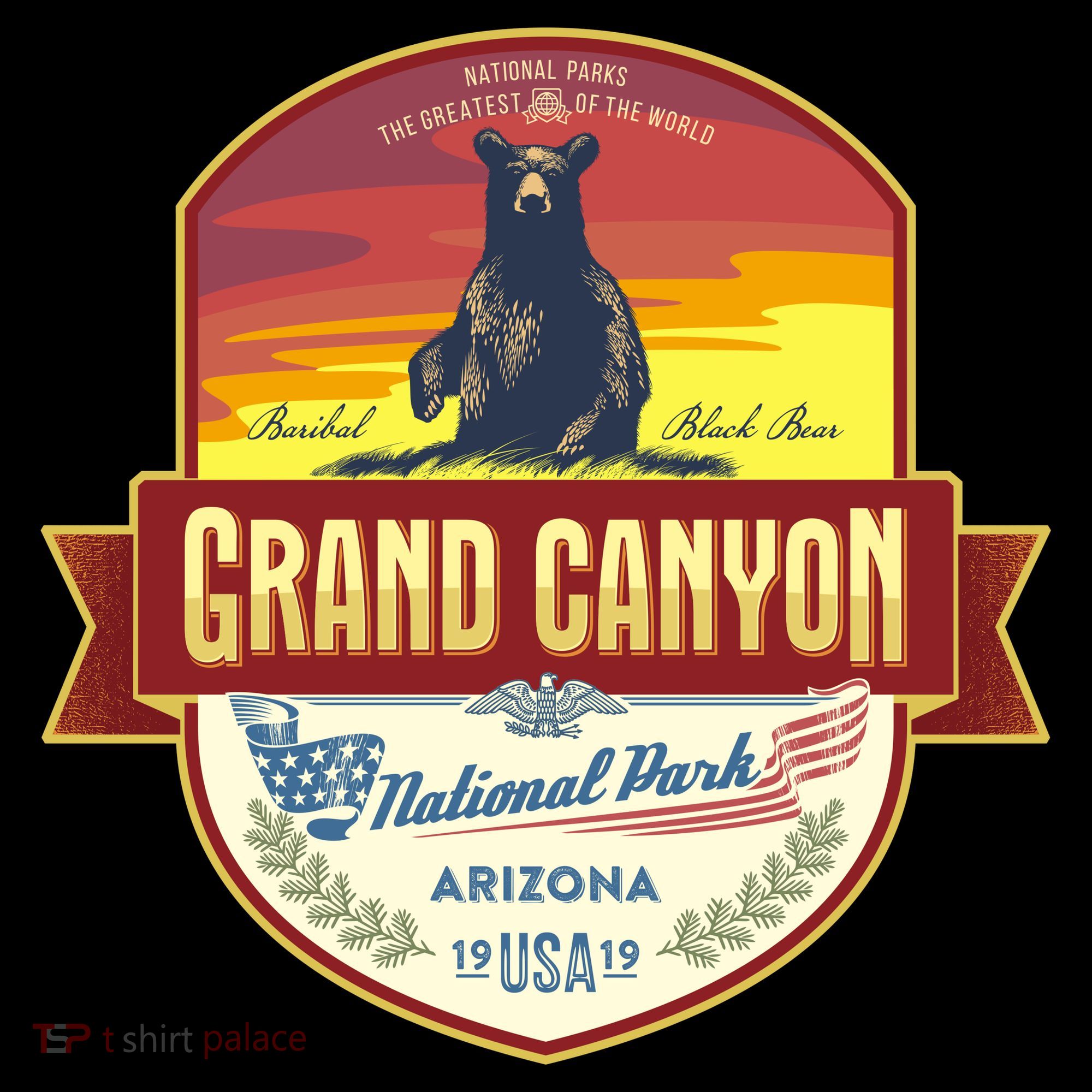 American Black Bear Grand Canyon National Park Women's T-Shirt