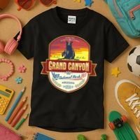 American Black Bear Grand Canyon National Park Kids T-Shirt thumb 3