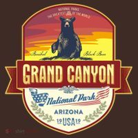 American Black Bear Grand Canyon National Park Coaster thumb 2