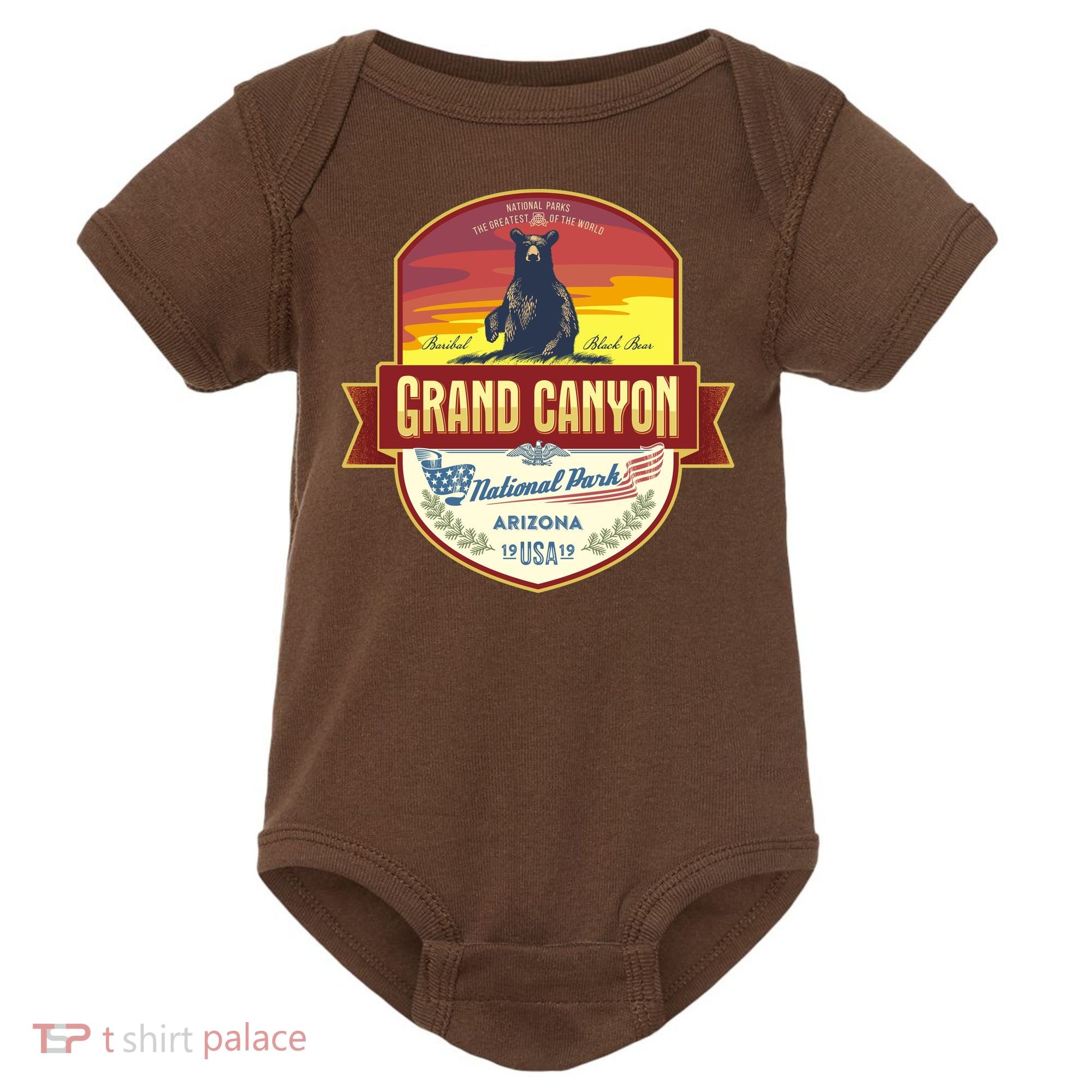 American Black Bear Grand Canyon National Park Baby Bodysuit