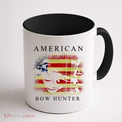 American Bow Hunter Coffee Mug back