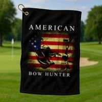 American Bow Hunter Golf Towel thumb 1