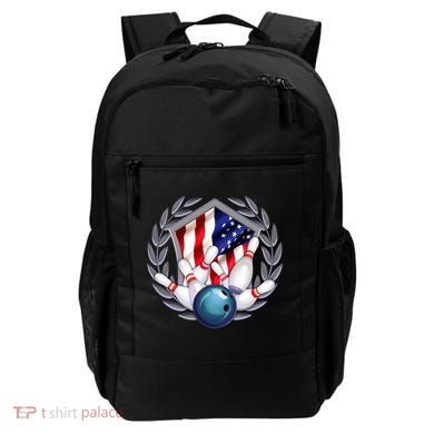 American Bowling Team Flag Backpack