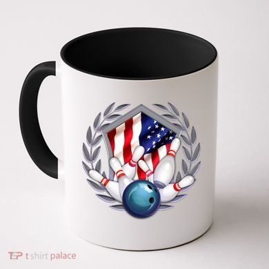American Bowling Team Flag Coffee Mug