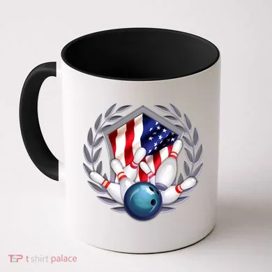 American Bowling Team Flag Coffee Mug