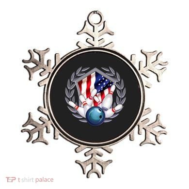 American Bowling Team Flag Ornament