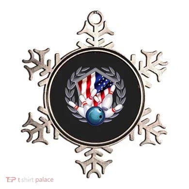 American Bowling Team Flag Ornament