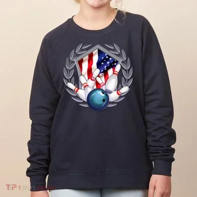 American Bowling Team Flag Women's Sweatshirt