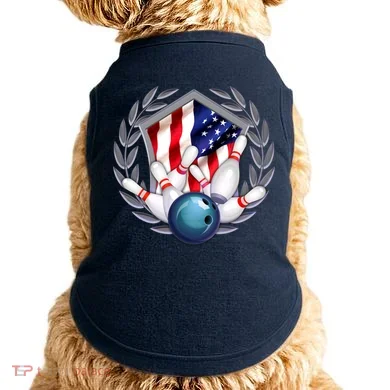 American Bowling Team Flag Doggie Tank