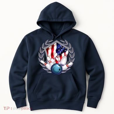 American Bowling Team Flag Hoodie
