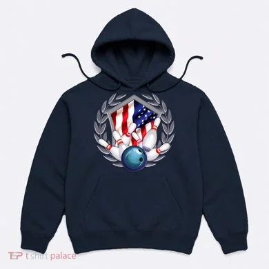 American Bowling Team Flag Hoodie