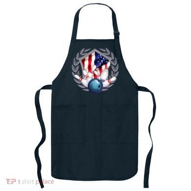 American Bowling Team Flag Apron