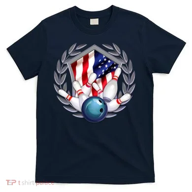 American Bowling Team Flag T-Shirt