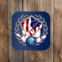 American Bowling Team Flag Coaster thumb 0