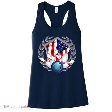 American Bowling Team Flag Women's Tank Top