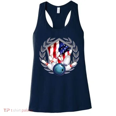 American Bowling Team Flag Women's Tank Top