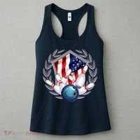American Bowling Team Flag Women's Tank Top thumb 3
