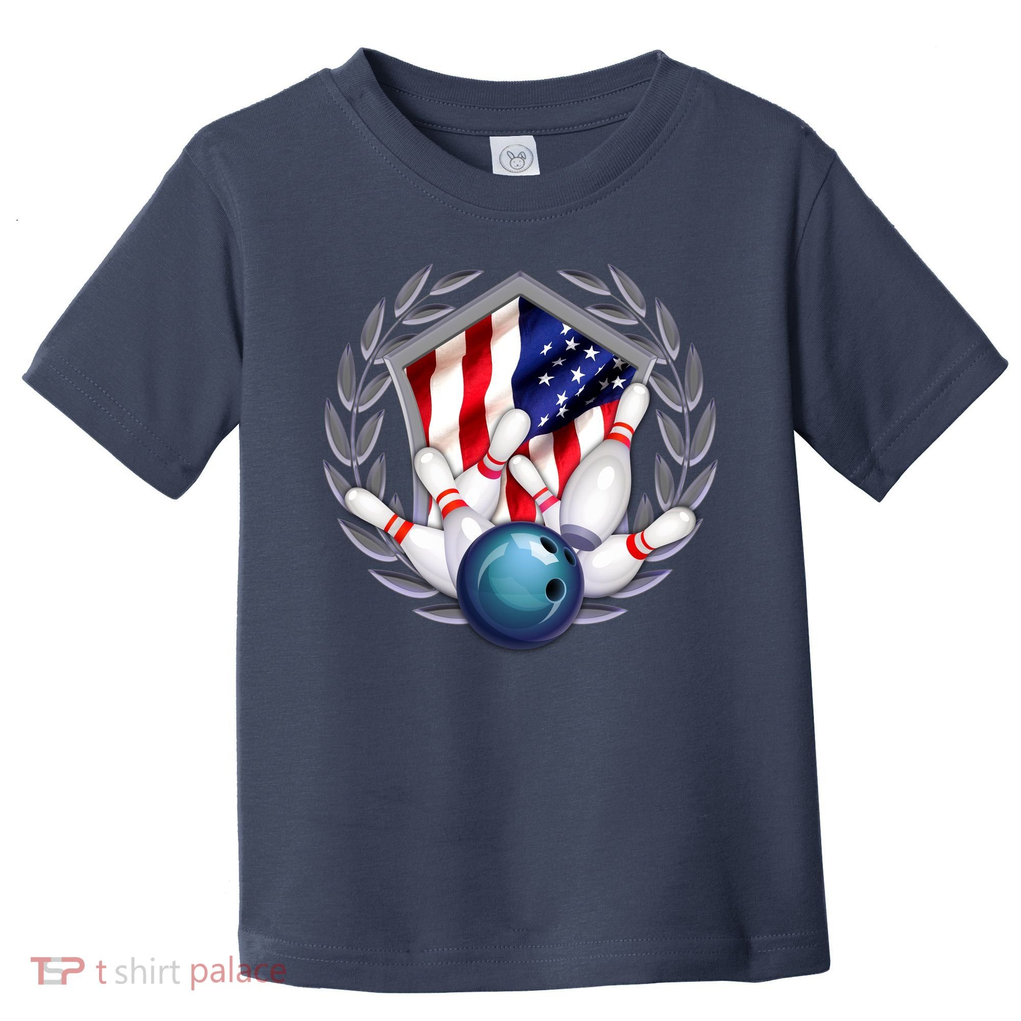 American Bowling Team Flag Toddler T-Shirt