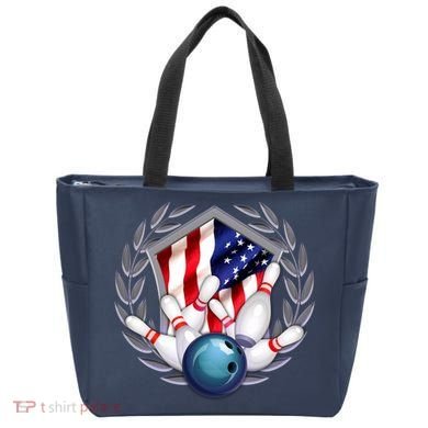 American Bowling Team Flag Bag