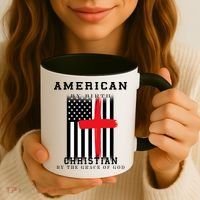 American By Birth Christian By The Grace Of God Coffee Mug thumb 3